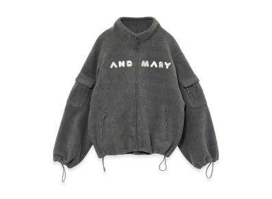 ANDMARY Mary Logo Fleece Jacket "Gray"