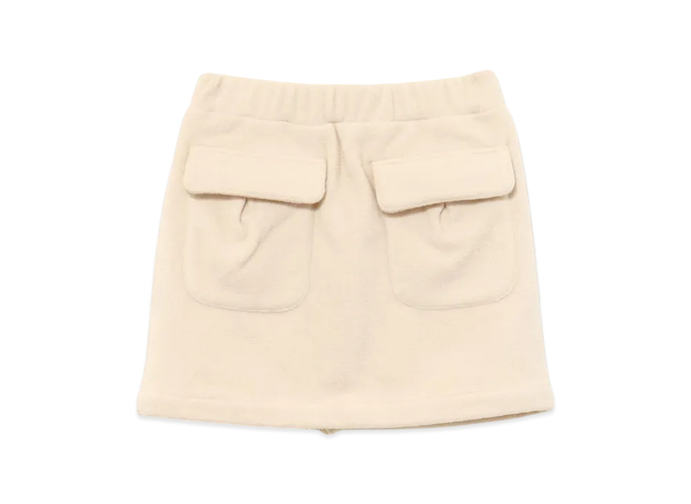 ANDMARY Mary Logo Fleece Skirt "Ivory"