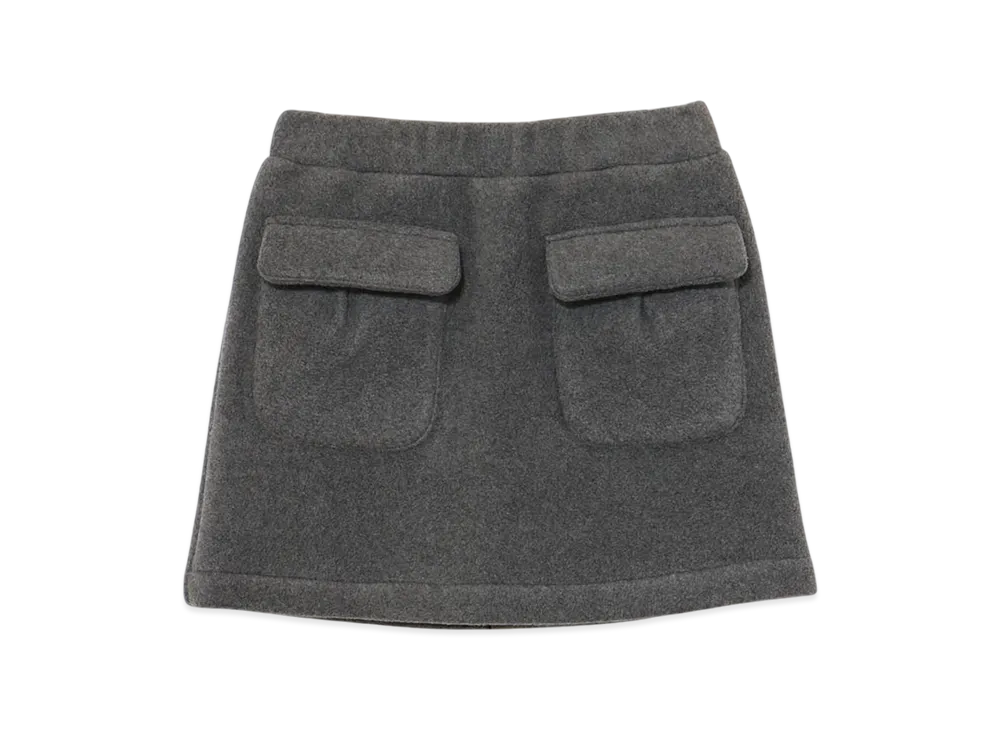 ANDMARY Mary Logo Fleece Skirt "Gray"