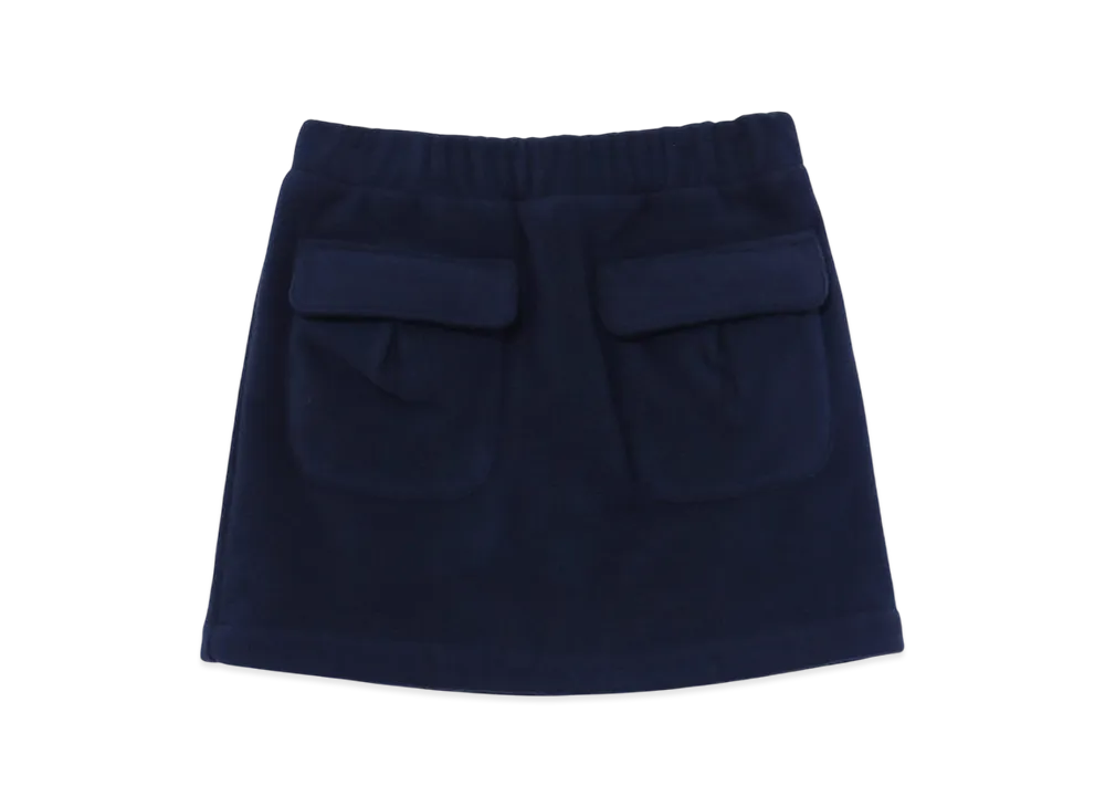 ANDMARY Mary Logo Fleece Skirt "Navy"