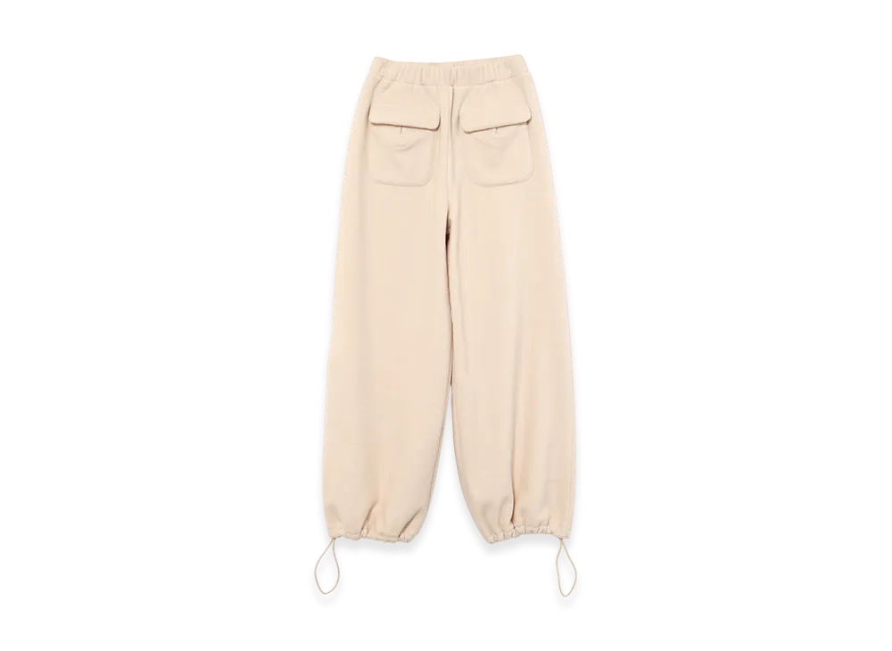ANDMARY Mary Logo Fleece Pants "Ivory"