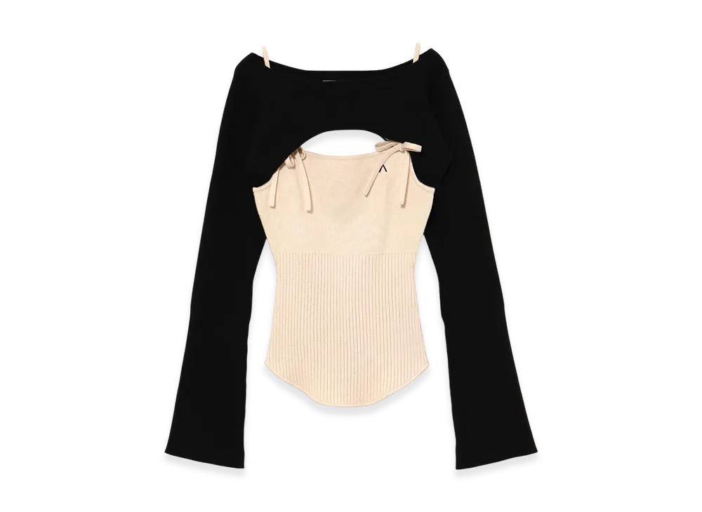 ANDMARY Bebe Ribbon Set Tops "Black"