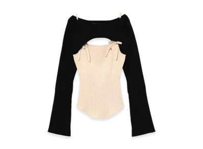 ANDMARY Bebe Ribbon Set Tops "Black"