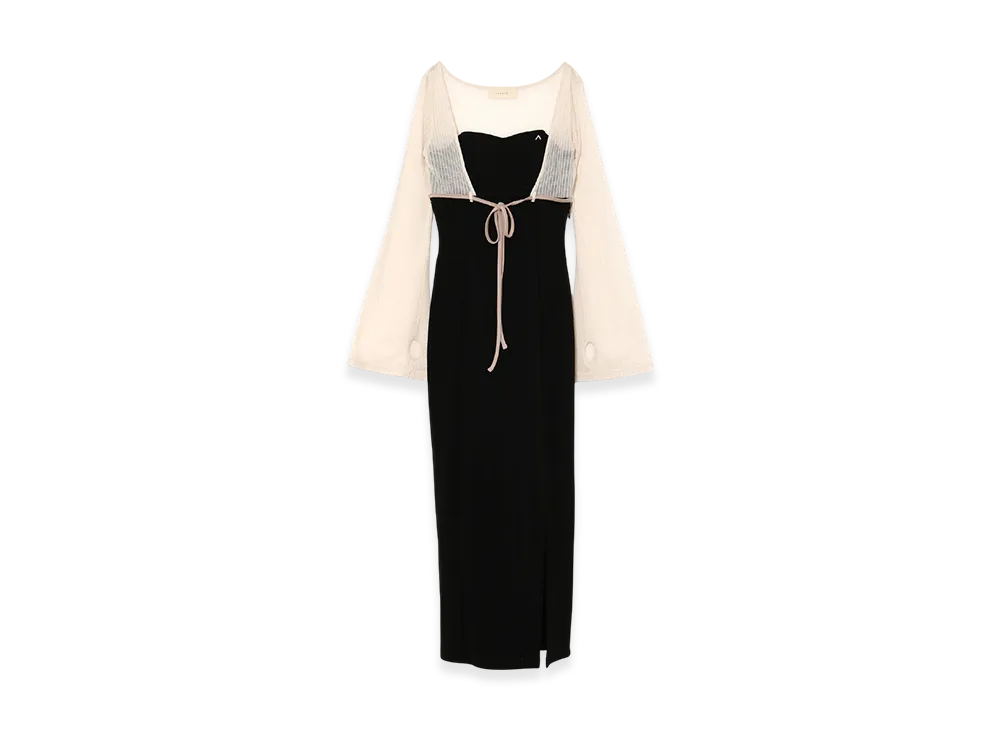 ANDMARY Lona Ribbon Long Dress "Black"