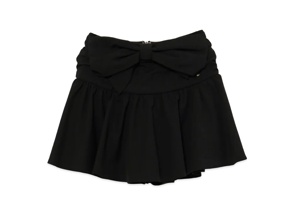 ANDMARY Liz Ribbon Mini Skirt "Black"