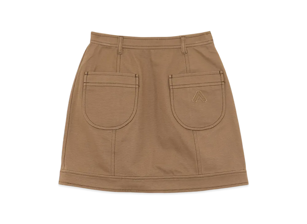 ANDMARY Harper Twill Mini Skirt "Beige"
