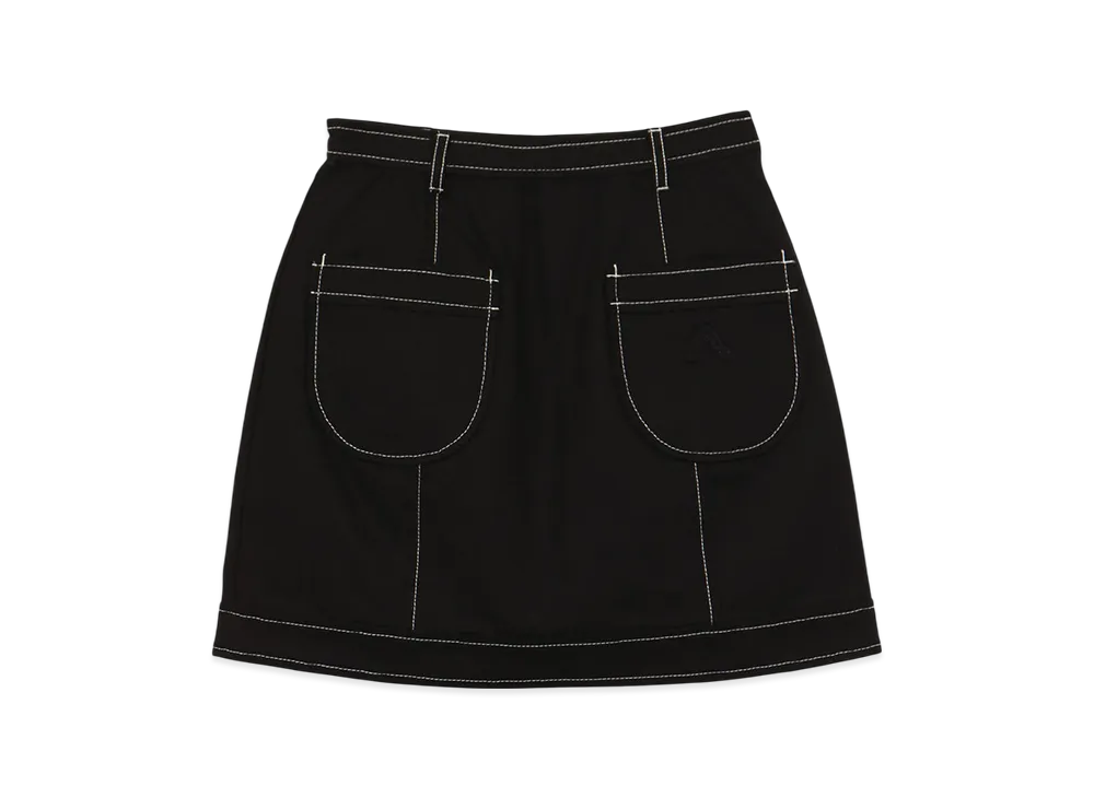 ANDMARY Harper Twill Mini Skirt "Black"