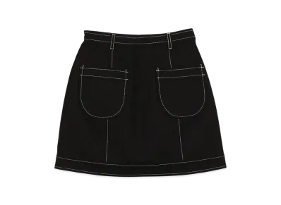 ANDMARY Harper Twill Mini Skirt "Black"