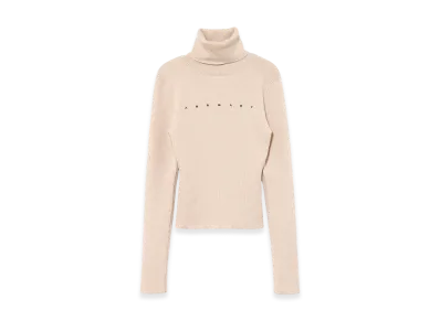 ANDMARY Mary Turtle Knit Tops "Pink Beige"