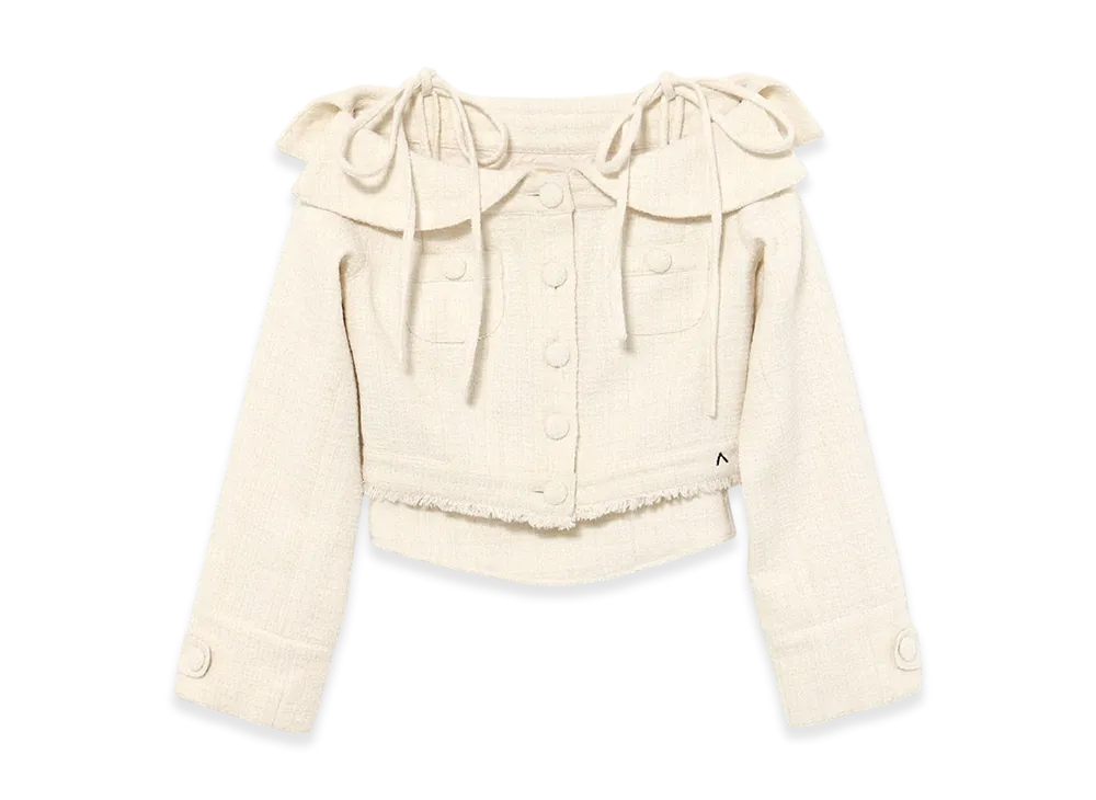 ANDMARY Twiggy Tweed Jacket Set "Ivory"