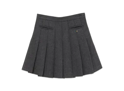 ANDMARY Zoey Pleats Mini Skirt "Gray"