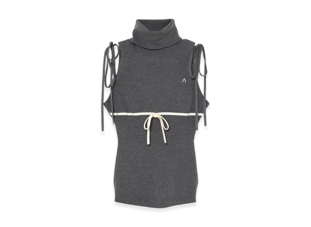 ANDMARY Adele Ribbon Tank "Gray"