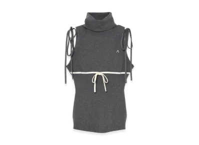 ANDMARY Adele Ribbon Tank "Gray"