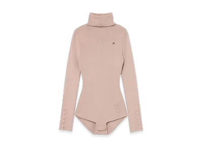 ANDMARY Juno Turtle Knit Bodysuit "Mocha"