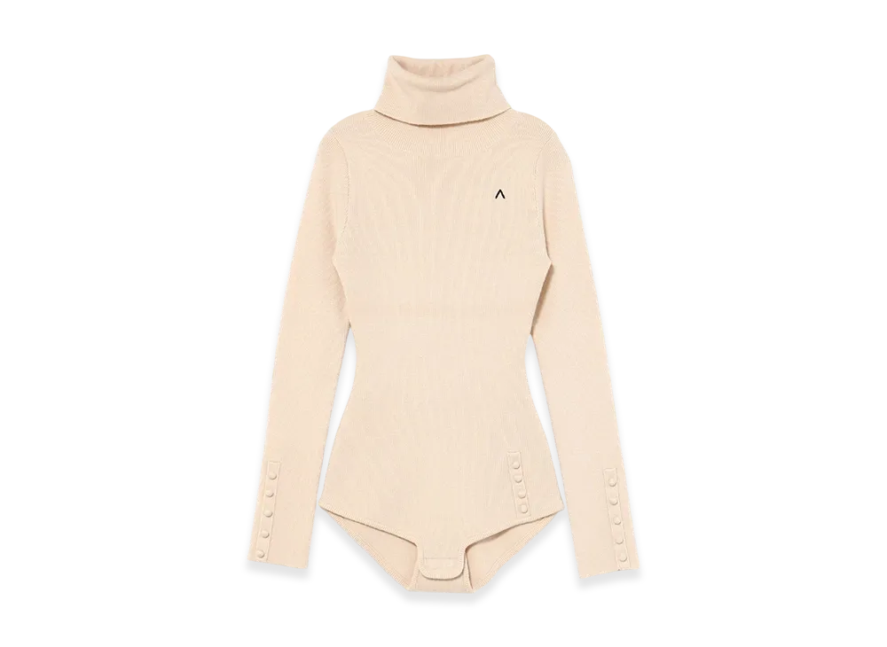 ANDMARY Juno Turtle Knit Bodysuit "Ivory"