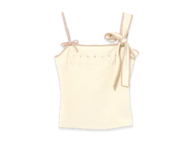ANDMARY Bella Ribbon Tank "Ivory"