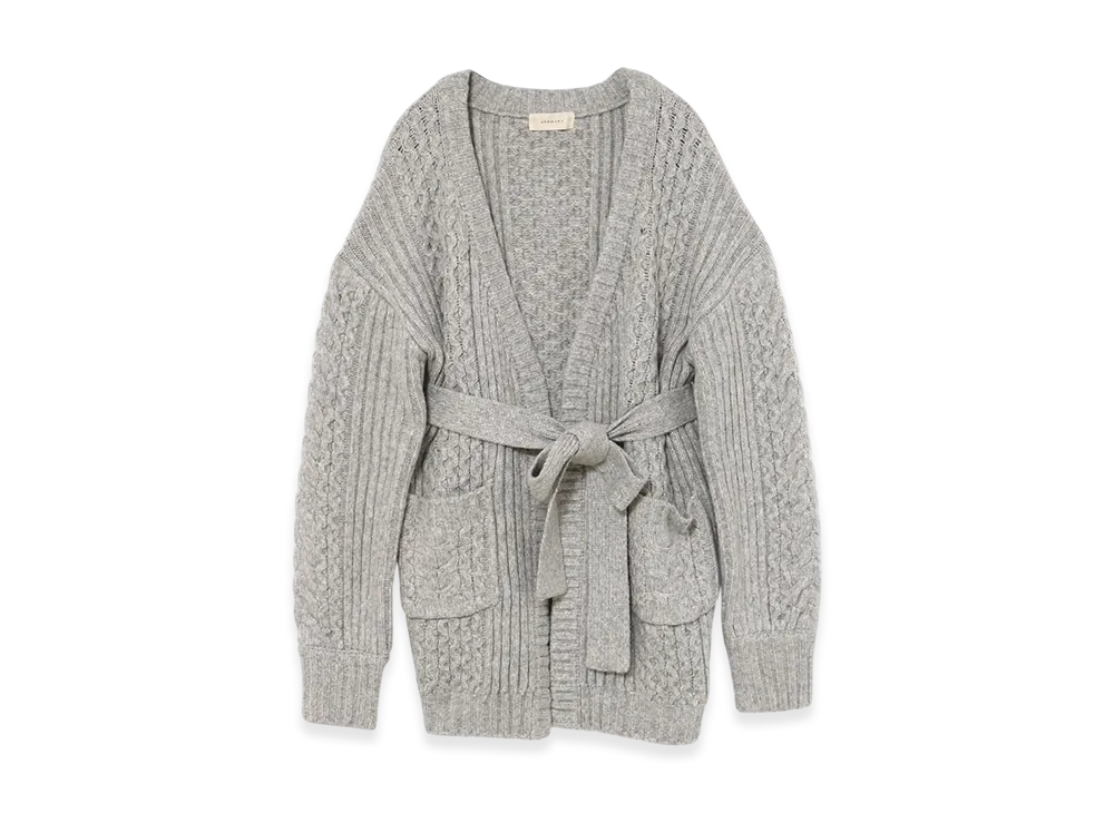 ANDMARY Hug Knit Cardigan "Gray"