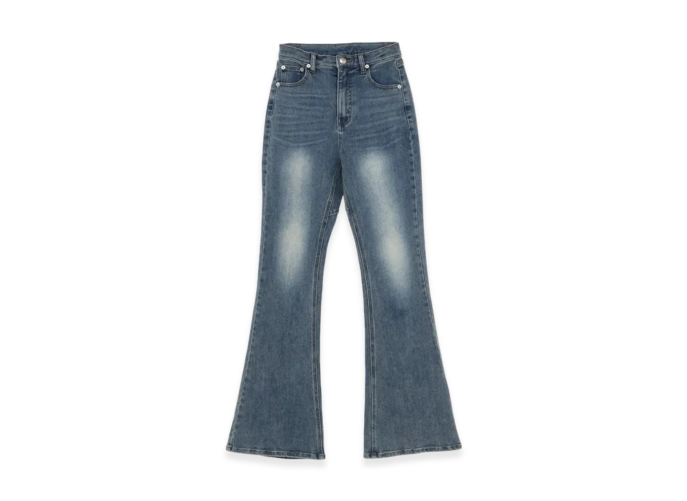 ANDMARY Lacey Ribbon Heart Hip Denim "Blue"
