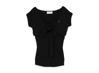 ANDMARY Nana Ribbon Crochet Set "Black"