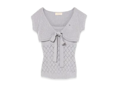 ANDMARY Nana Ribbon Crochet Set "Light Gray"