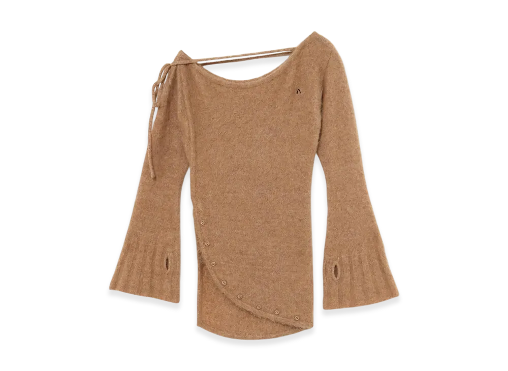 ANDMARY Fluffy Loose Knit "Beige"