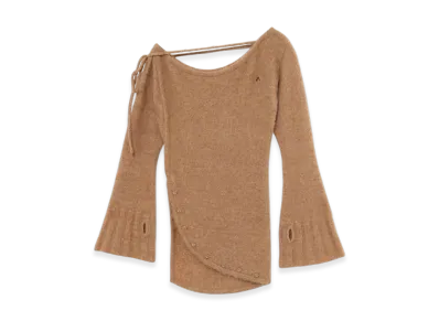 ANDMARY Fluffy Loose Knit "Beige"