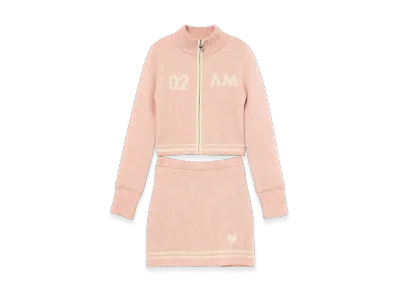 ANDMARY Logo Zip Set Up "Pink"