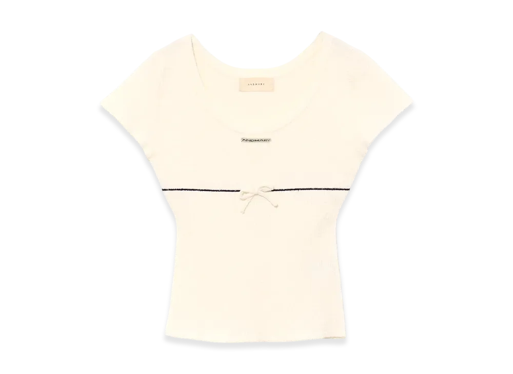 ANDMARY Putty Ribbon Tops 