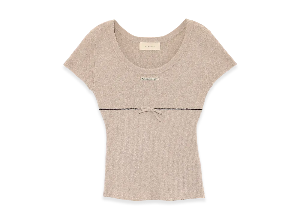 ANDMARY Putty Ribbon Tops ANDMARY Putty Ribbon Tops