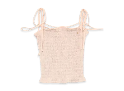 ANDMARY Shirring Ribbon Camisole "Pink"