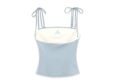 ANDMARY Sora Bicolor Camisole "Ice Blue"