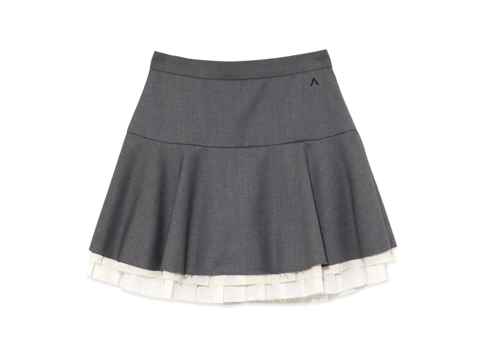 ANDMARY Chuchu Flare Mini Skirt "Gray"
