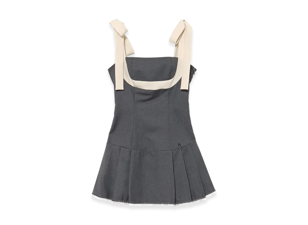 ANDMARY Chuchu Pleats Ribbon Dress 