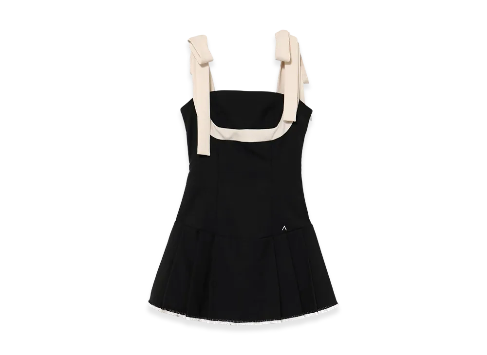 ANDMARY Chuchu Pleats Ribbon Dress 