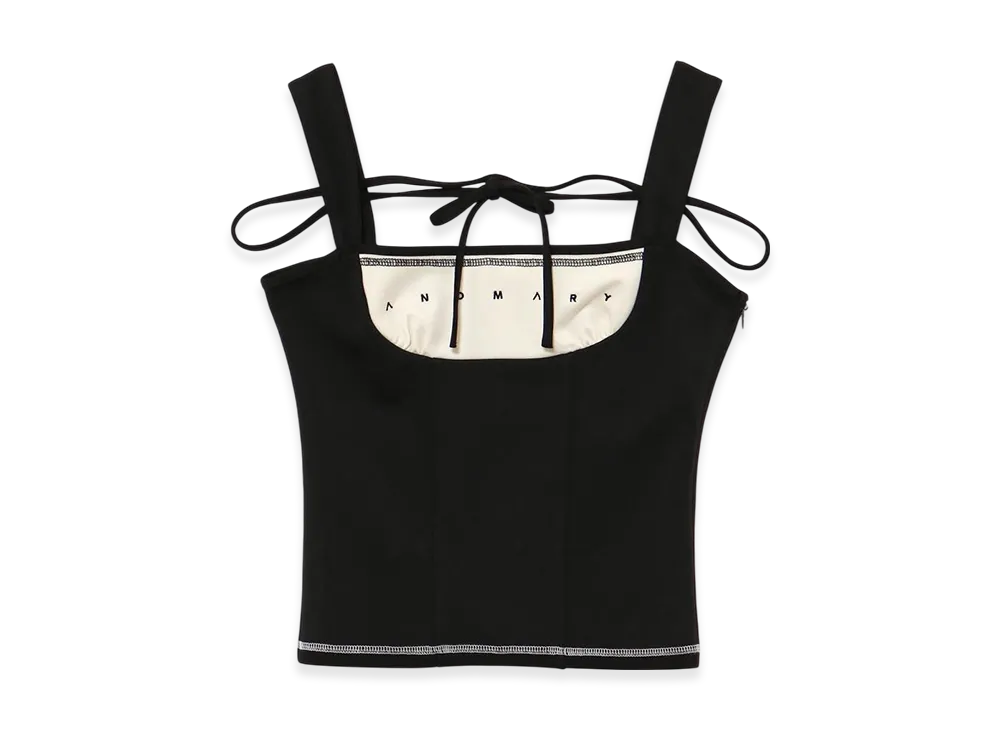 ANDMARY Luca Stitch Tops "Black"