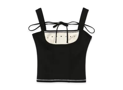 ANDMARY Luca Stitch Tops "Black"