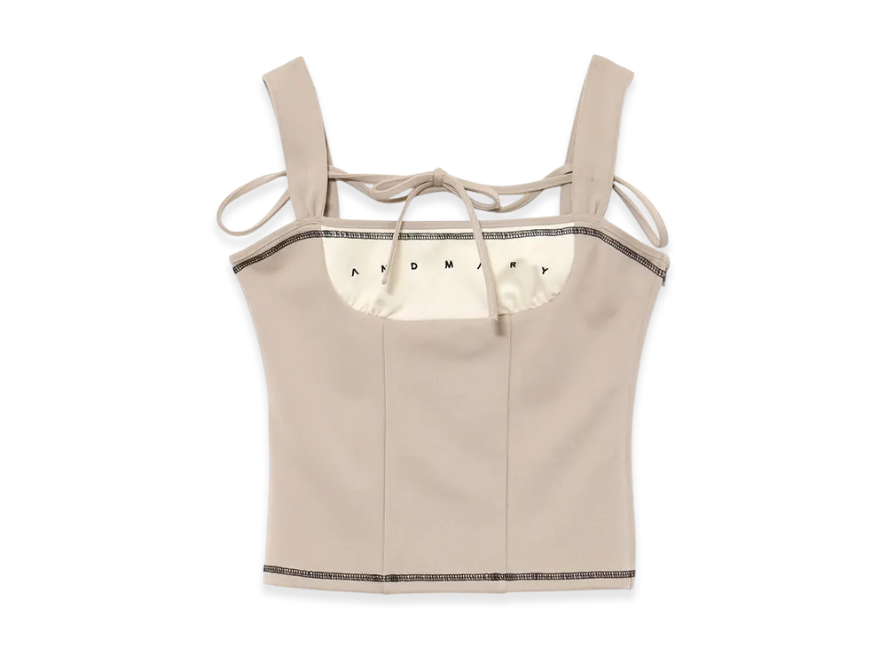 ANDMARY Luca Stitch Tops "Beige"