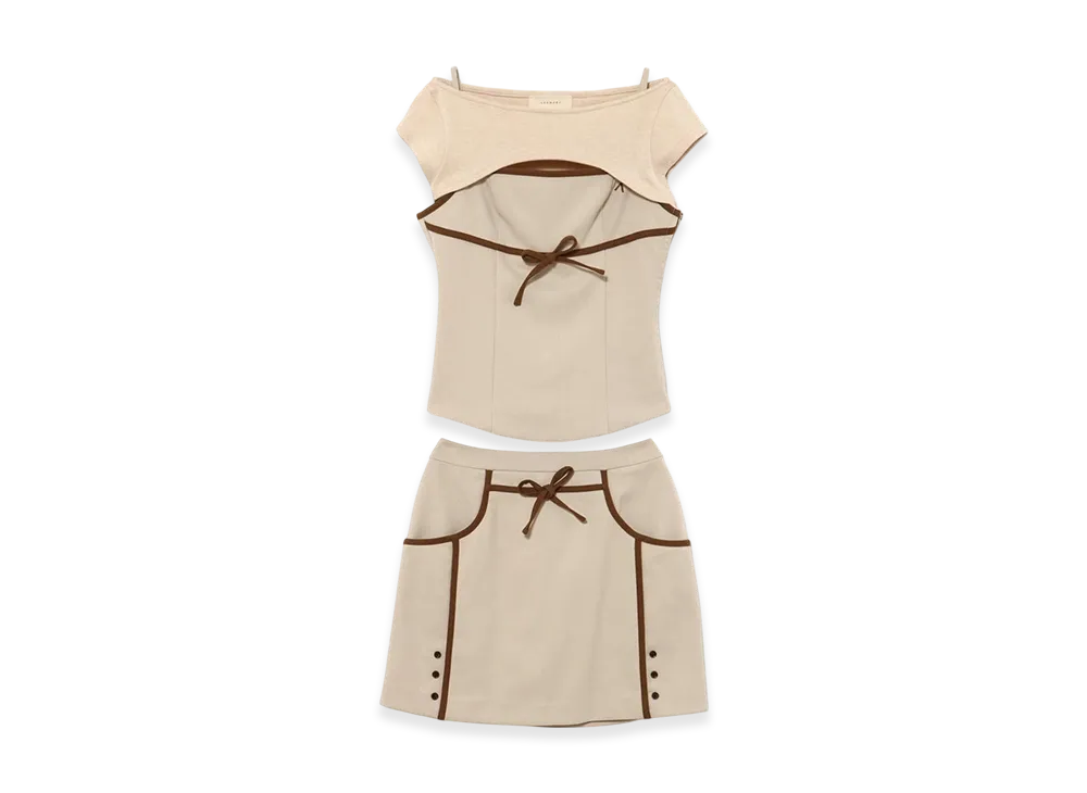 ANDMARY Wendy Button Set Up "Beige"