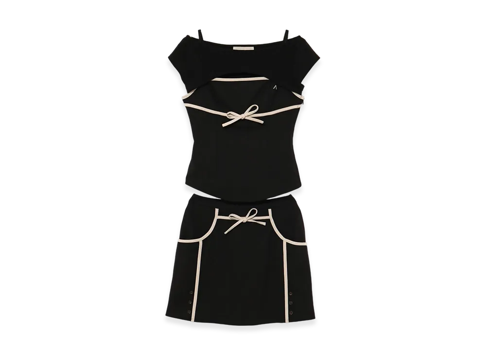 ANDMARY Wendy Button Set Up "Black"