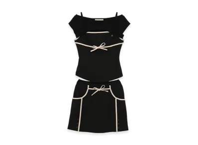 ANDMARY Wendy Button Set Up "Black"