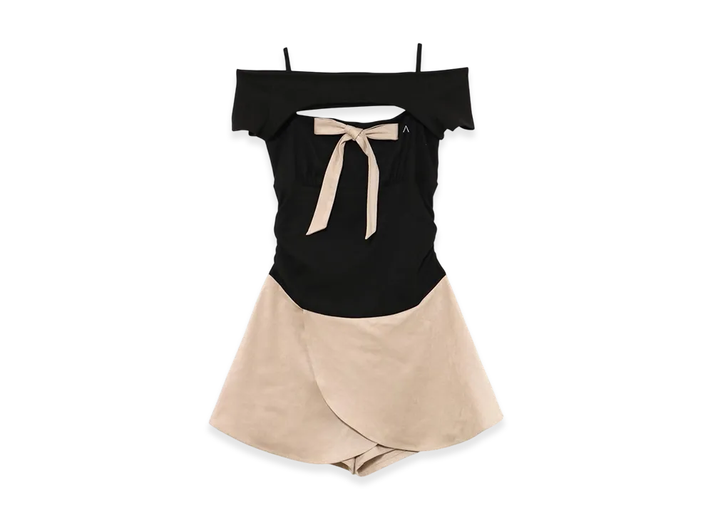 ANDMARY Kite Ribbon Set Dress "Black"