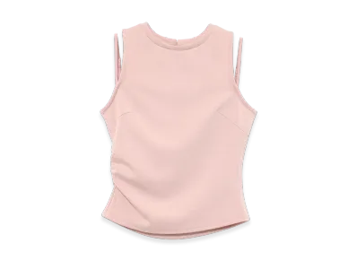 ANDMARY Heart Point Tops "Pink"