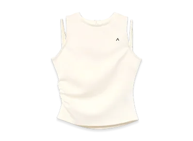 ANDMARY Heart Point Tops "Ivory"