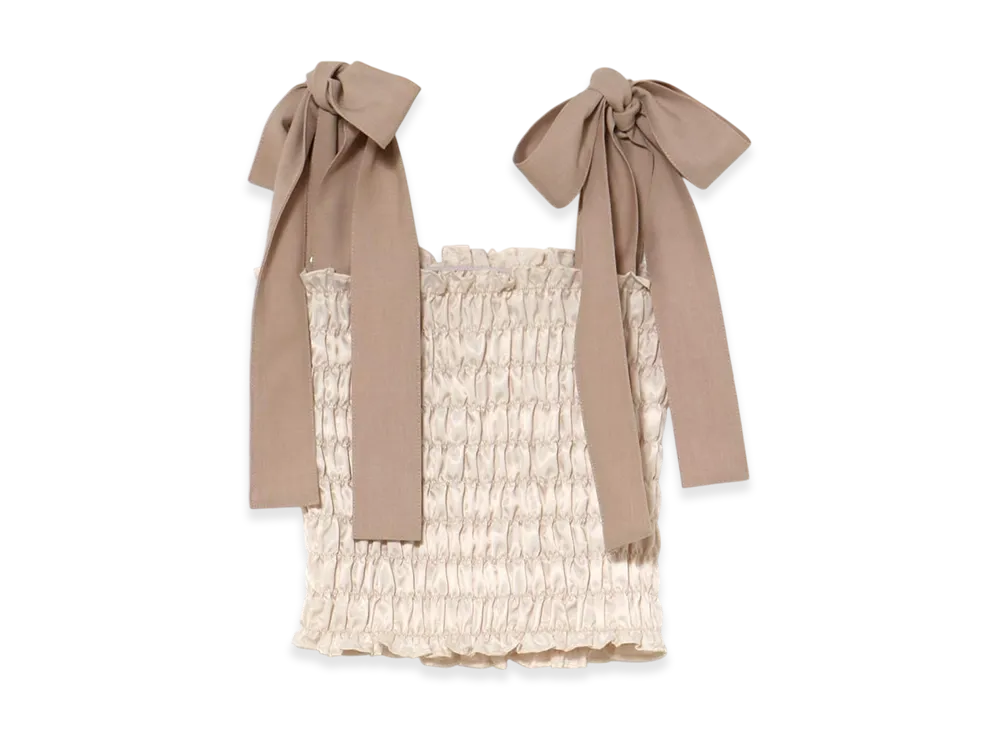 ANDMARY May Shirring Tops "Ivory"