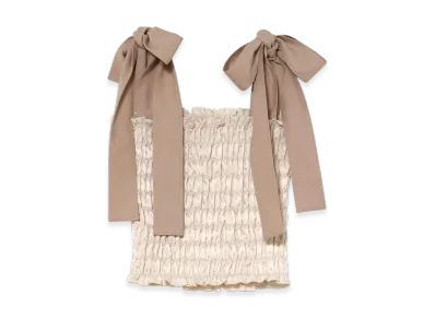ANDMARY May Shirring Tops "Ivory"