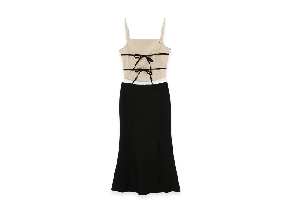 ANDMARY Olivia Ribbon Set Up "Beige"