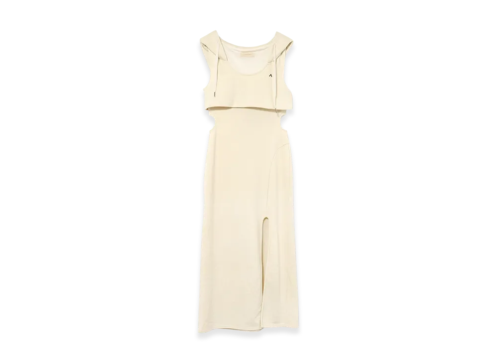 ANDMARY Nora Slit Dress "Ivory"
