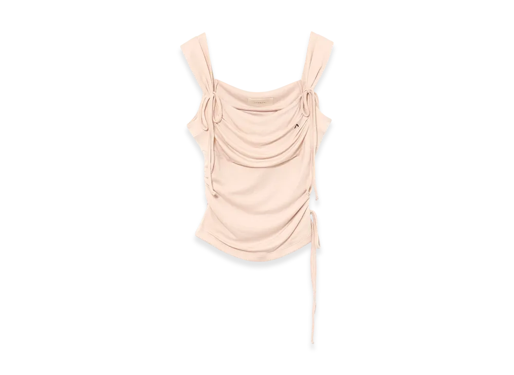 ANDMARY Lotta Baby Ribbon Tops "Pink Beige"