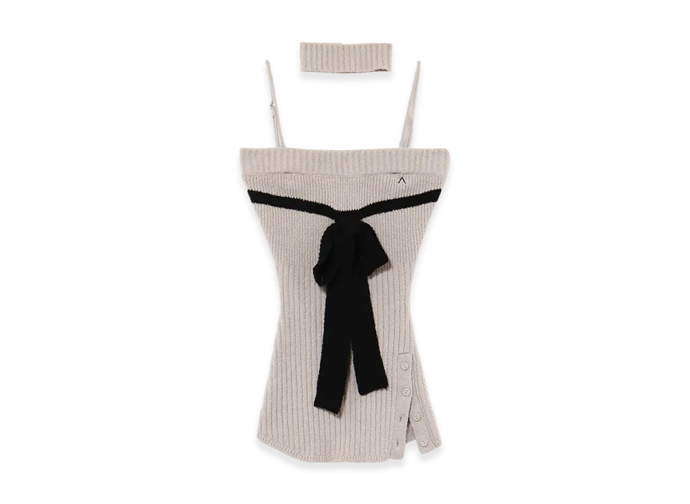 ANDMARY Candice Ribbon Bare Tops "Gray"
