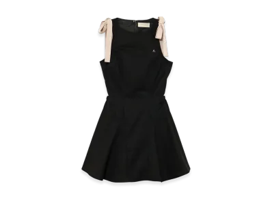 ANDMARY Jozy Ribbon Flare Mini Dress "Black"